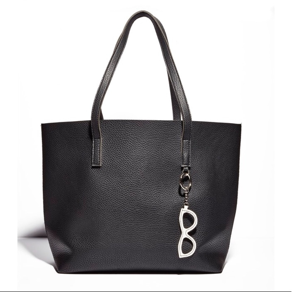 NWT Solstice leather tote with sunglasses charm